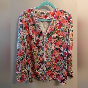 Floral Pajama Top
